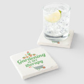 Gardening Garden Gardener Funny Gezegde Gift Stenen Onderzetter (Zijkant)