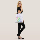 Gardening Grandma Rainbow Flowers Canvas tas (Op model)