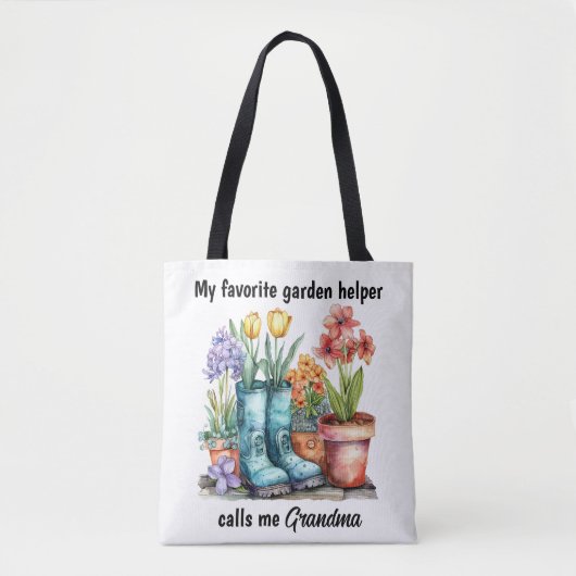 Gardening Grandma Tote Bag (Voorkant)