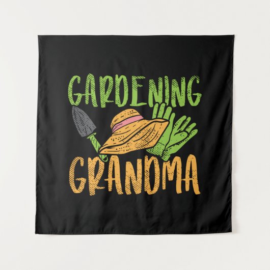 Gardening Grandma Wandkleed (Voorkant)
