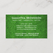 Gardening Grasveld Football Visitekaartje (Achterkant)