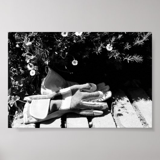 Gardening handschoenen poster (Voorkant)