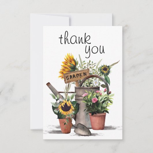 Gardening Hartelijk dank Bedankkaart (Voorkant)