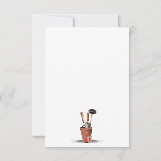 Gardening Hartelijk dank Bedankkaart (Achterkant)