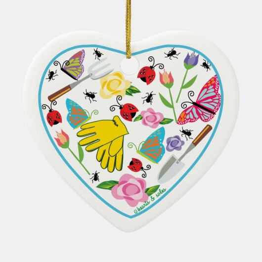 Gardening Heart Ornament (Achterkant)