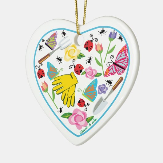Gardening Heart Ornament (Links)