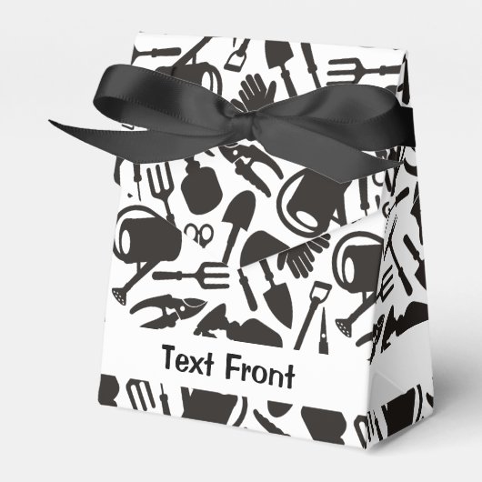 Gardening Icons Silhouettes Bedankdoosjes (Voorkant Zijde)