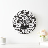 Gardening Icons Silhouettes Grote Klok (Huis)