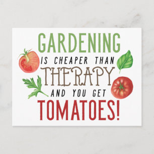 Gardening is beter dan medicijntypografie briefkaart