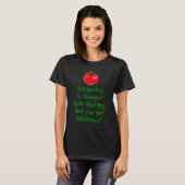 Gardening is goedkoper t-shirt (Voorkant volledig)