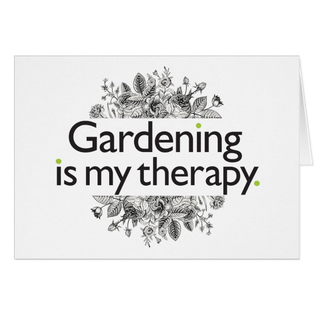 Gardening is mijn therapie (Voorkant Horizontaal)