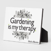 Gardening is mijn therapie fotoplaat (Zijkant)