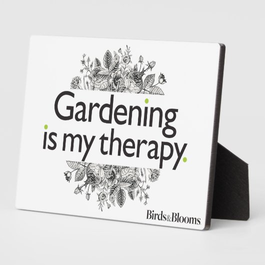 Gardening is mijn therapie fotoplaat (Zijkant)