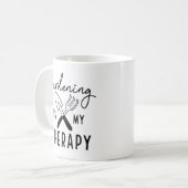 Gardening is mijn therapie koffiemok (Voorkant links)