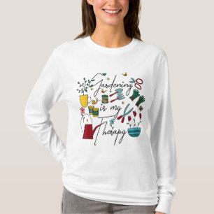 Gardening is mijn therapie, maar plantaardig Plant T-shirt