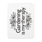 Gardening is mijn therapie magneet (Verticaal)