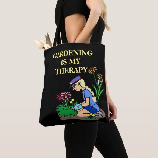 Gardening is mijn therapie tote bag (Dichtbij)