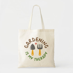 Gardening is mijn therapie tote bag