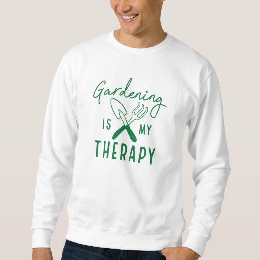 Gardening is mijn therapie trui (Voorkant)