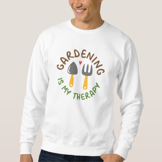 Gardening is mijn therapie trui (Voorkant)