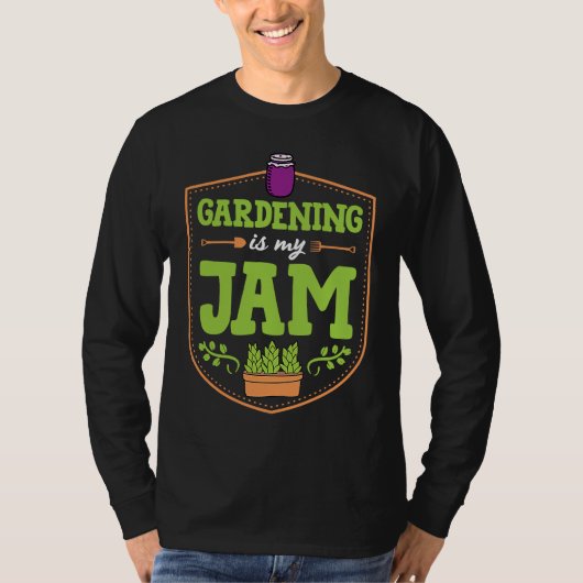Gardening Is My Jam Funny Cute Fruit Container Gar T-shirt (Voorkant)