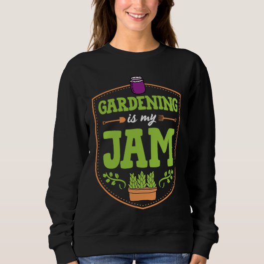 Gardening Is My Jam Funny Cute Fruit Container Gar Trui (Voorkant)