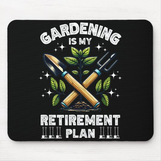 Gardening Is My Retirement Plan Funny For Garden L Muismat (Voorkant)