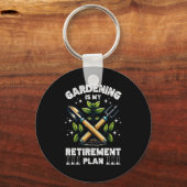 Gardening Is My Retirement Plan Funny For Garden L Sleutelhanger (Voorkant)