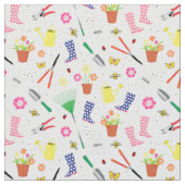 Gardening-items Patroon Stof (Close Up)