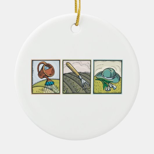 Gardening Keramisch Ornament (Voorkant)