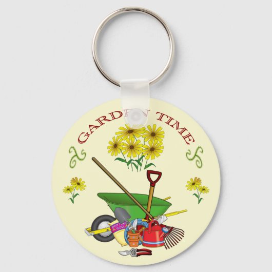 Gardening Key Ring Sleutelhanger (Voorkant)