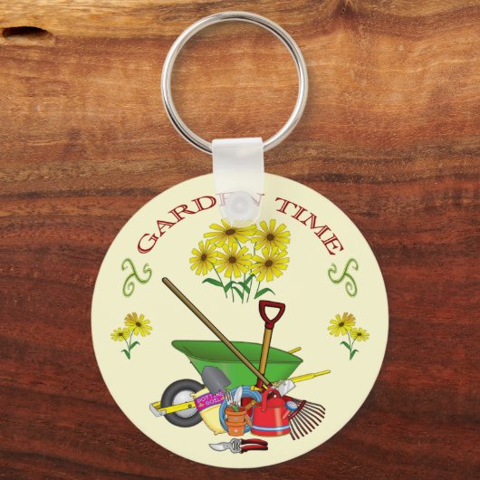 Gardening Key Ring Sleutelhanger (Voorkant)