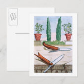 Gardening Knife uit 'Hesperides' door Giovanni Bat Briefkaart (Voorkant / Achterkant)