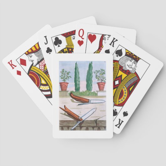 Gardening Knife uit 'Hesperides' door Giovanni Bat Speelkaarten (Achterkant)