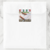 Gardening Knife uit 'Hesperides' door Giovanni Bat Vierkante Sticker (Tas)