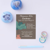 Gardening Landscaping Gardener Plant Business Flyer (Enkel)