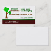 Gardening/landschapsontwerp/graszorg/boomopmaak Visitekaartje (Voorkant / Achterkant)