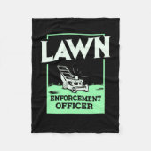 Gardening Lawn Mower Gift Fleece Deken (Voorkant)