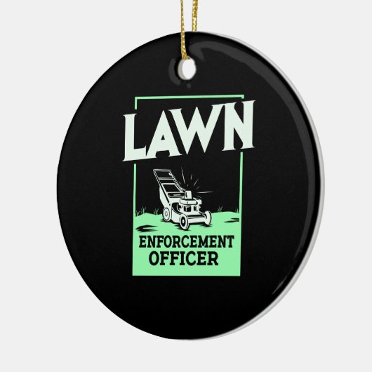 Gardening Lawn Mower Gift Keramisch Ornament (Links)