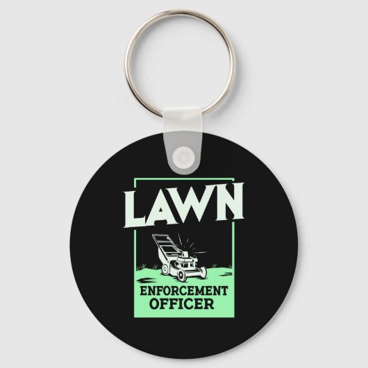 Gardening Lawn Mower Gift Sleutelhanger (Voorkant)