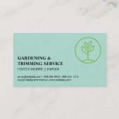 Gardening Logo | Sprouting Plant Visitekaartje (Voorkant)