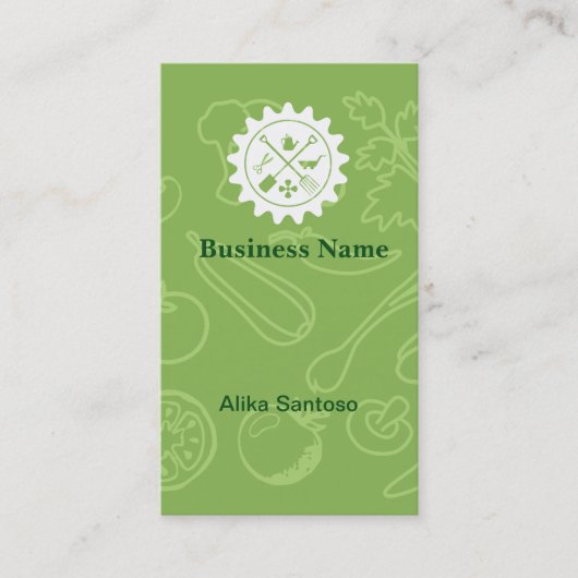 Gardening Logo Visitekaartje (Voorkant)