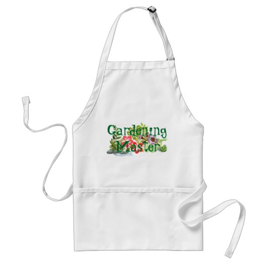 Gardening, meester Apron. Standaard Schort (Voorkant)