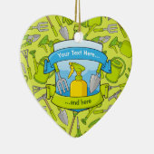 Gardening met banners keramisch ornament (Rechts)