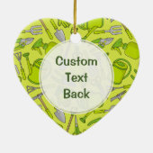 Gardening met banners keramisch ornament (Achterkant)