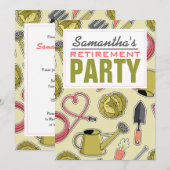 Gardening met de status van gepensioneerde kaart (Voorkant / Achterkant)