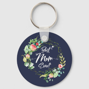 Gardening Moeders Beste moeder ooit Floral Garland Sleutelhanger