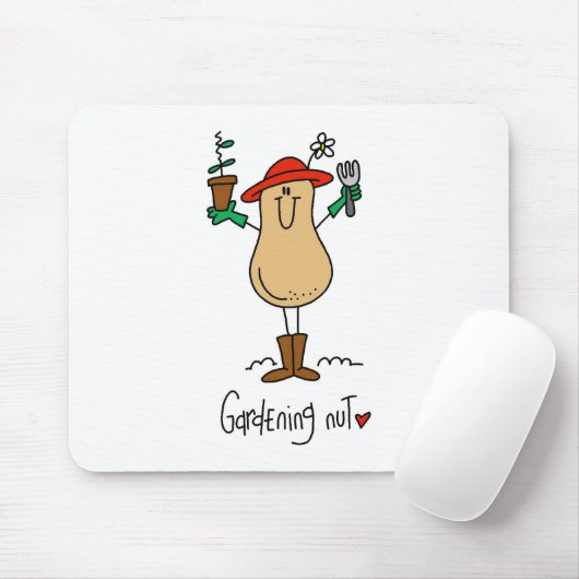 Gardening Nut T-shirts en cadeaus Muismat (Met muis)