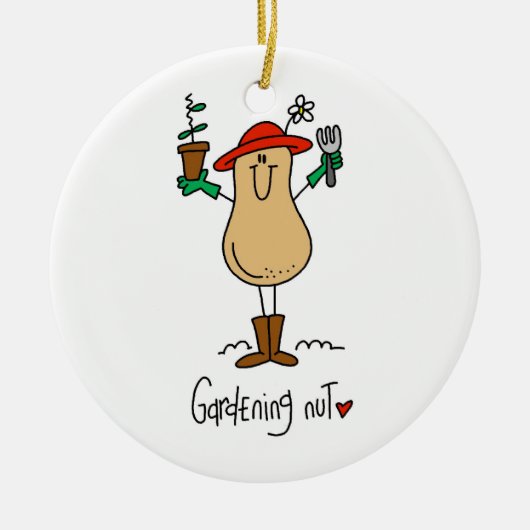 Gardening Nut T-shirts en cadeautjes Keramisch Ornament (Voorkant)