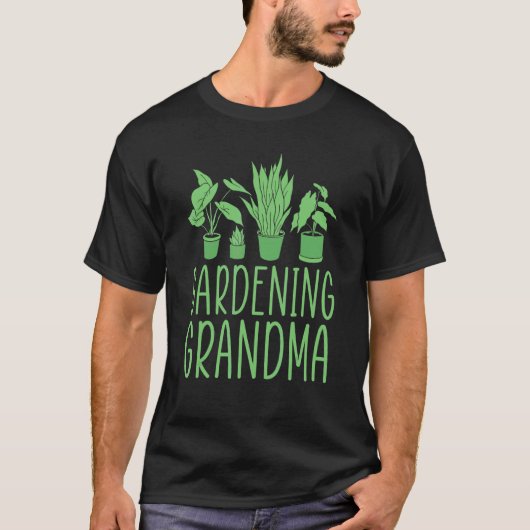 Gardening Oma Bloementuin Oma T-shirt (Voorkant)